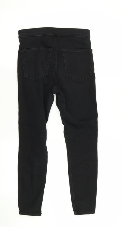 Topshop Womens Black   Skinny Jeans Size 28 in L28 in