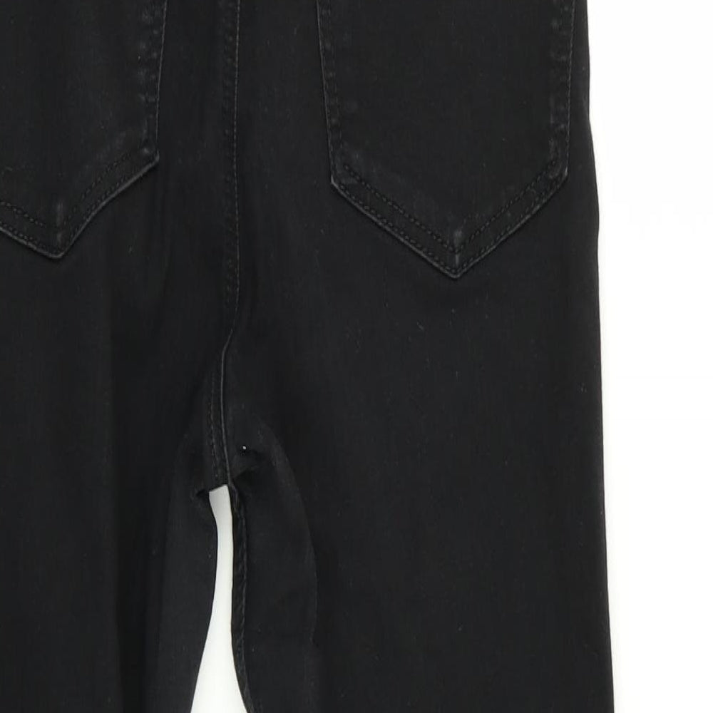 Topshop Womens Black   Skinny Jeans Size 28 in L28 in