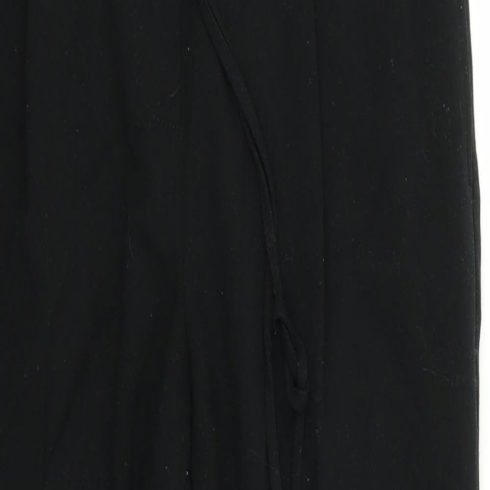 M&S Womens Black   Trousers  Size 6 L26 in - Stretch waistband