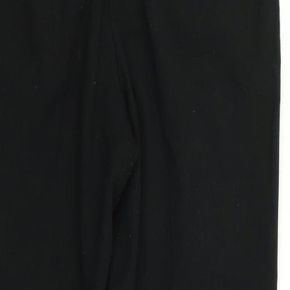 M&S Womens Black   Trousers  Size 6 L26 in - Stretch waistband
