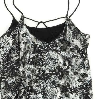 Womens UK Size 10 Topshop Multicoloured Basic Tank
