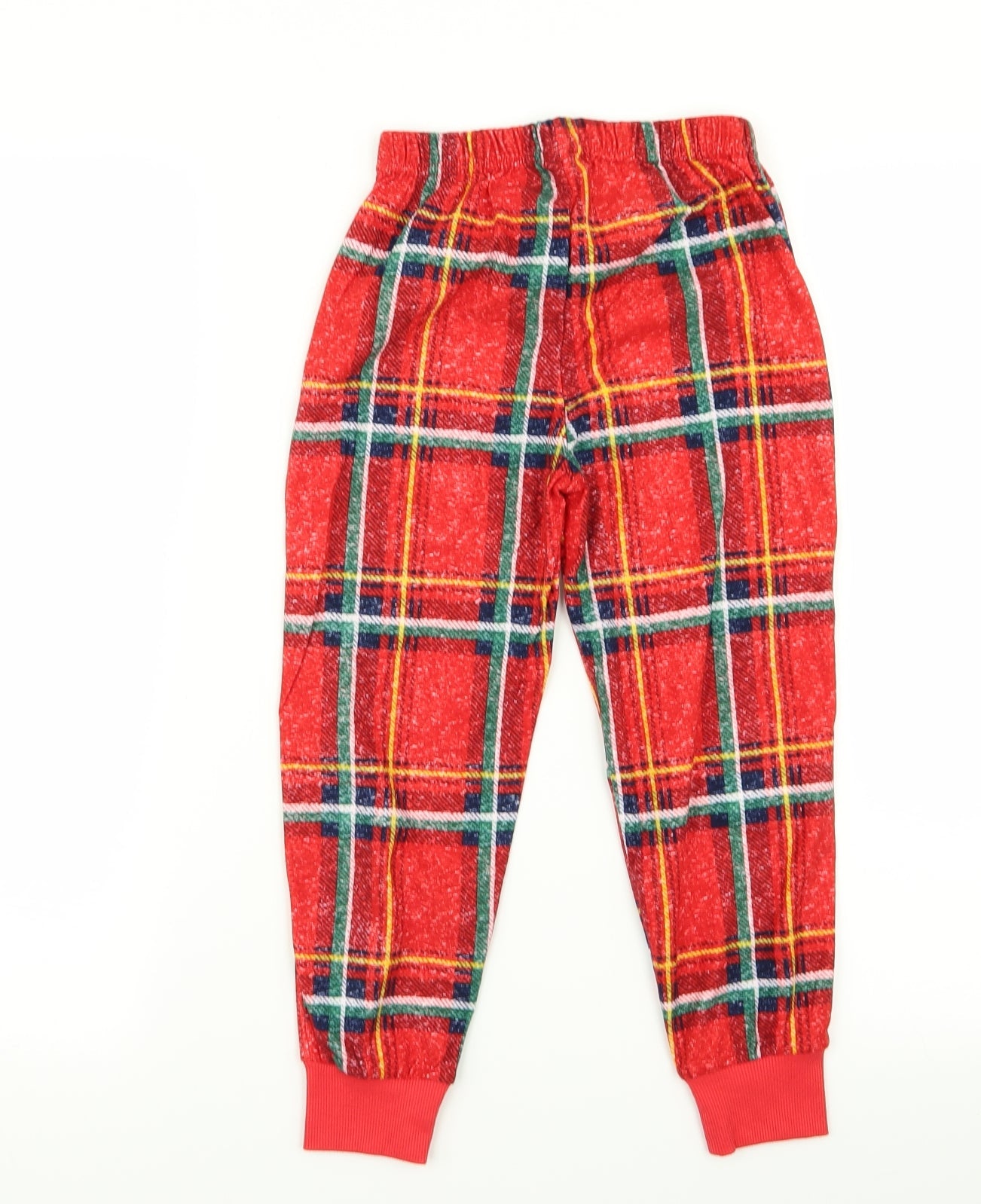 Matalan Girls Red Check  Cami Pyjama Pants Size 6 Years