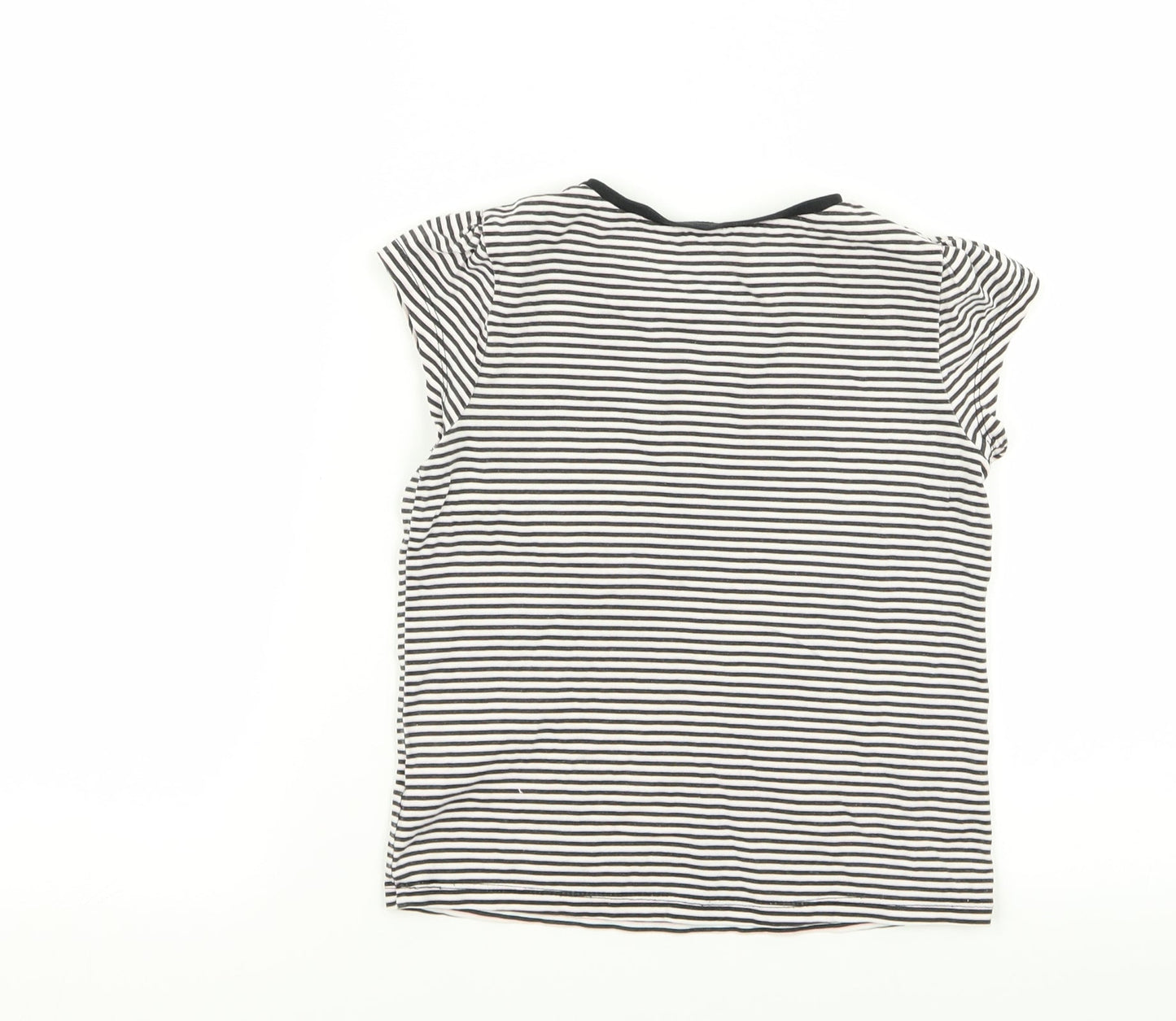 Asda George Girls Multicoloured Striped  Basic T-Shirt Size 4-5 Years