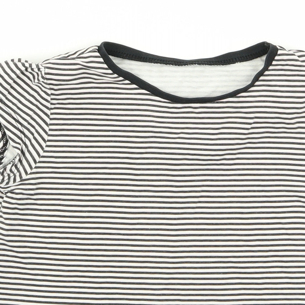 Asda George Girls Multicoloured Striped  Basic T-Shirt Size 4-5 Years