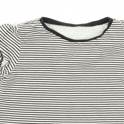 Asda George Girls Multicoloured Striped  Basic T-Shirt Size 4-5 Years