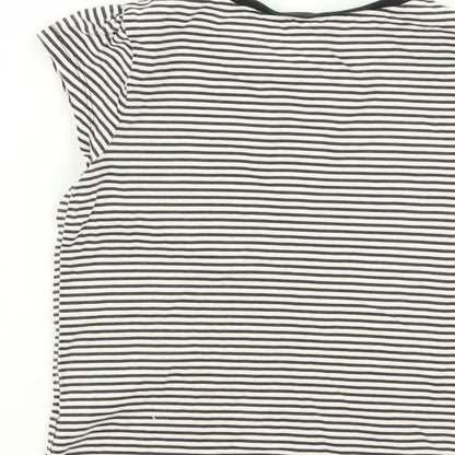 Asda George Girls Multicoloured Striped  Basic T-Shirt Size 4-5 Years