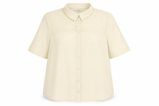 Womens UK Size 18 Asda George Ivory Basic Button-Up