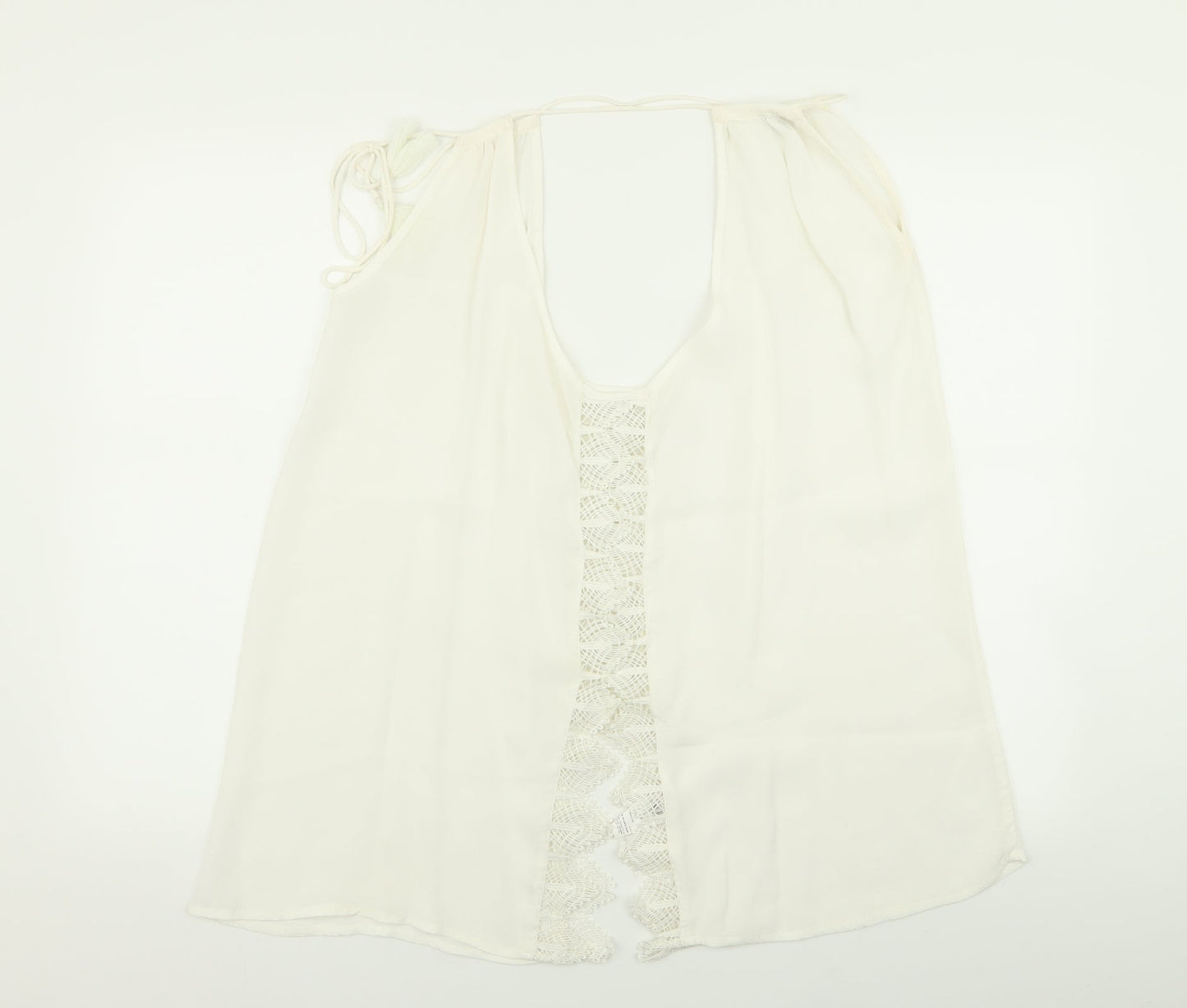 Womens UK Size 18 River Island White Basic Tank