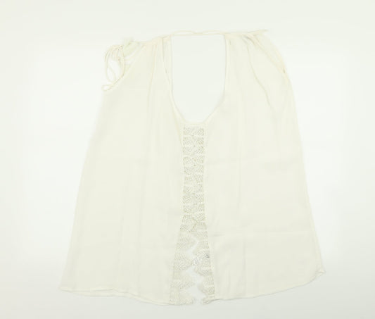 Womens UK Size 18 River Island White Basic Tank