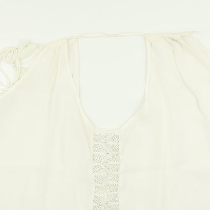 Womens UK Size 18 River Island White Basic Tank