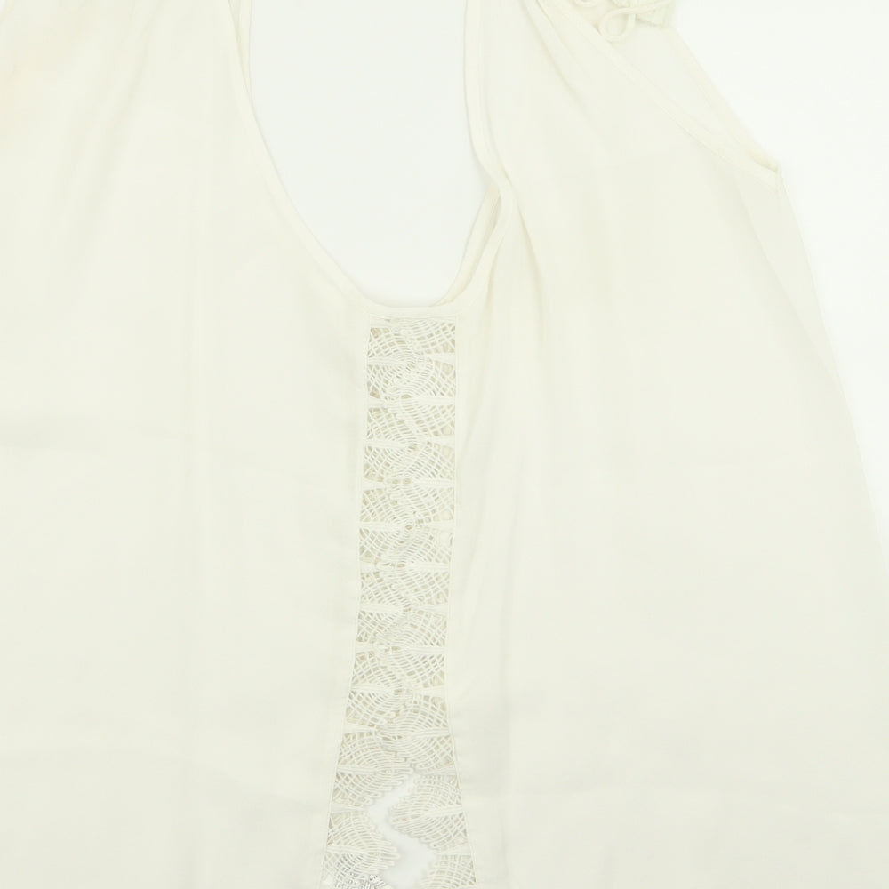 Womens UK Size 18 River Island White Basic Tank