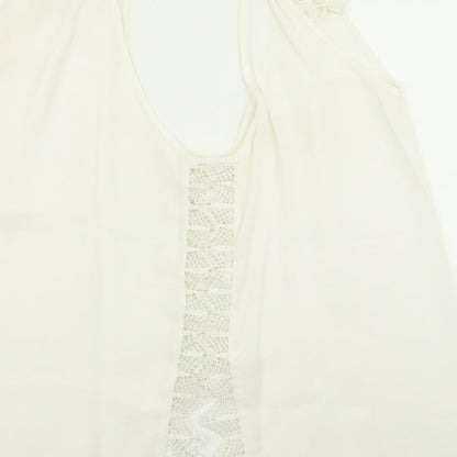 Womens UK Size 18 River Island White Basic Tank