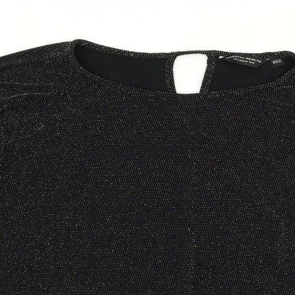 Womens UK Size 16 Dorothy Perkins Black Basic Blouse