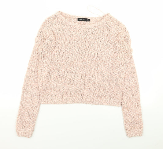 Womens UK Size 8 New Look Pink Pullover Jumper