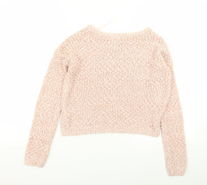 Womens UK Size 8 New Look Pink Pullover Jumper