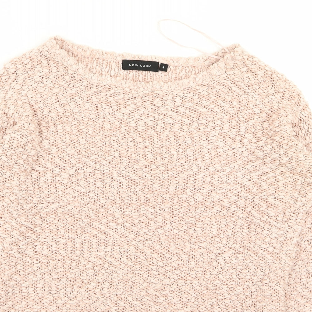 Womens UK Size 8 New Look Pink Pullover Jumper