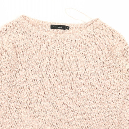 Womens UK Size 8 New Look Pink Pullover Jumper