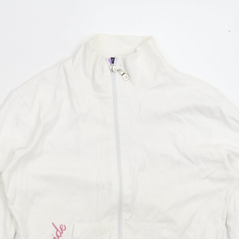 Confetti Womens White   Jacket  Size S