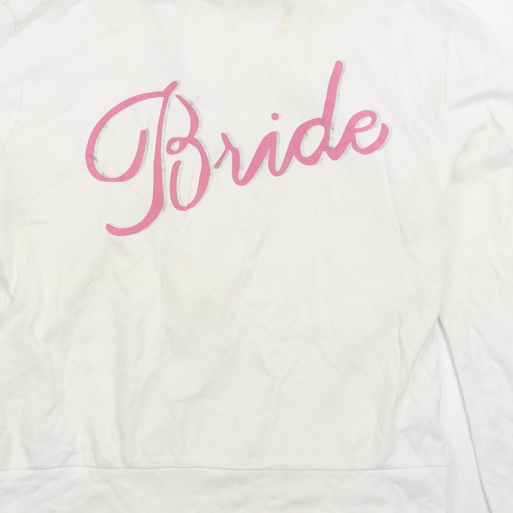 Confetti Womens White   Jacket  Size S