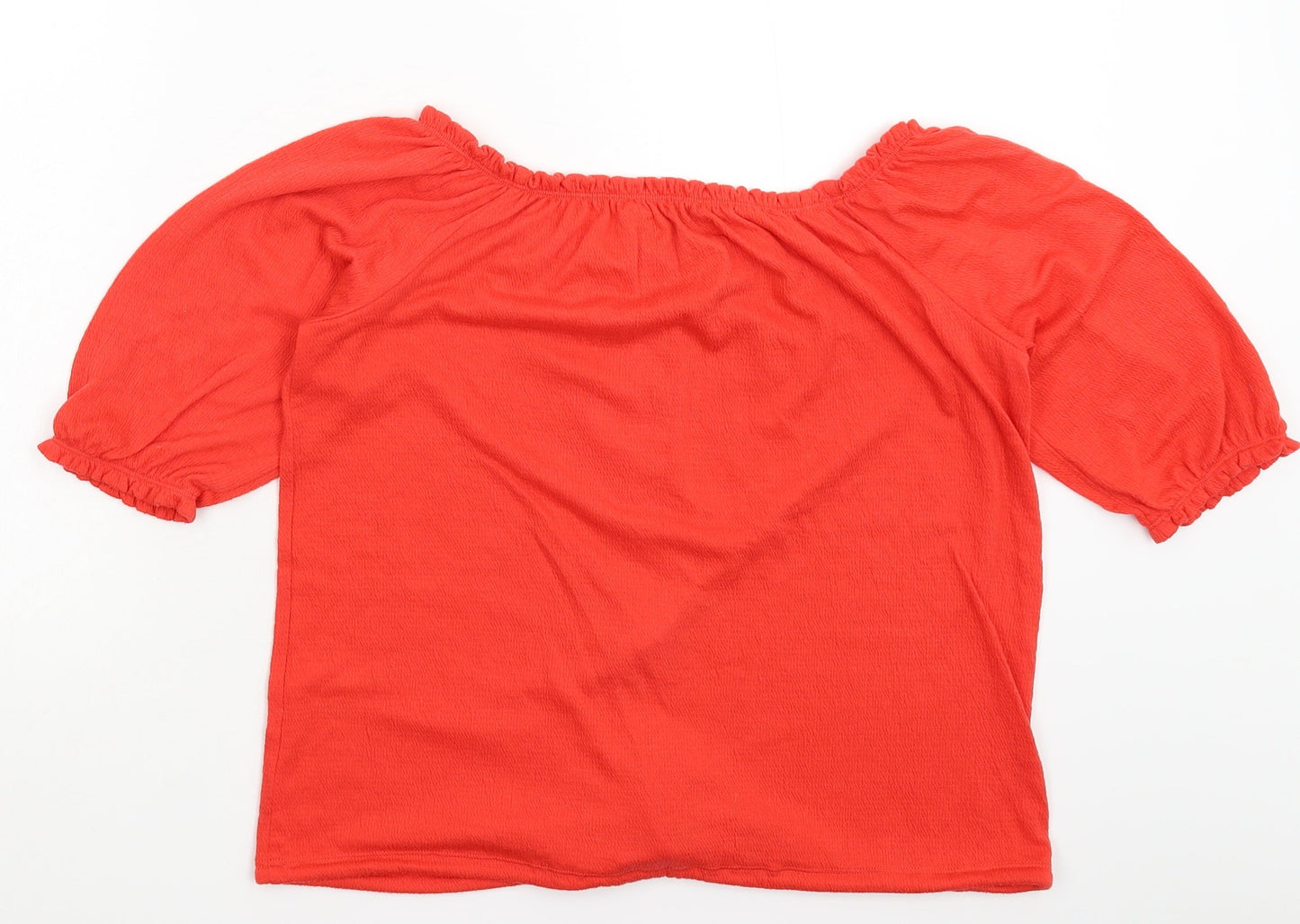 Papaya Womens Red   Basic Blouse Size 10