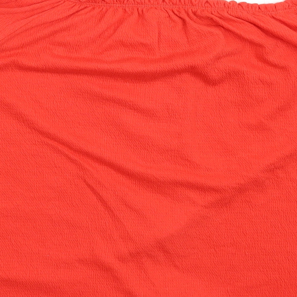 Papaya Womens Red   Basic Blouse Size 10