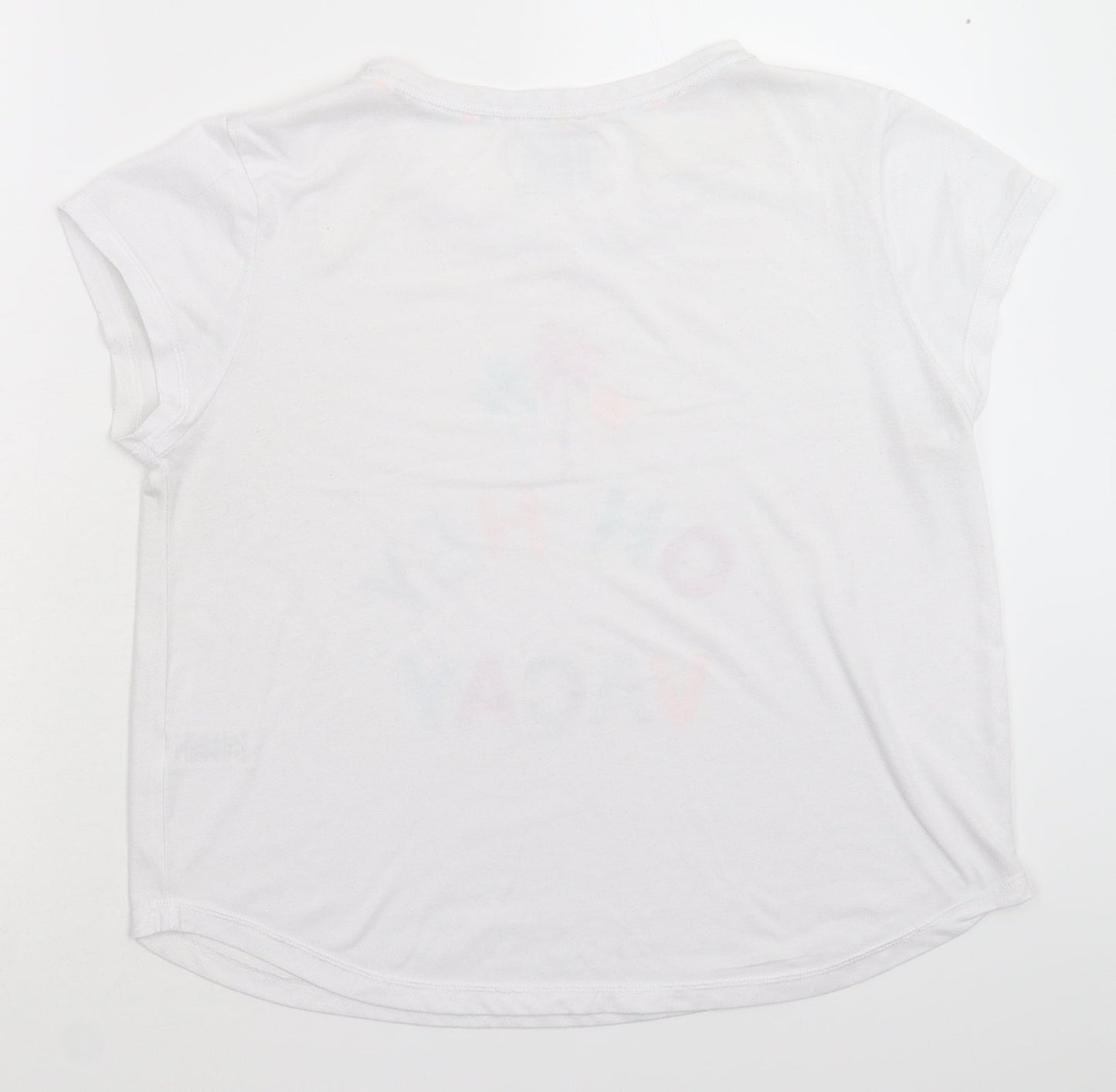 Womens UK Size 10 Matalan White Basic T-Shirt