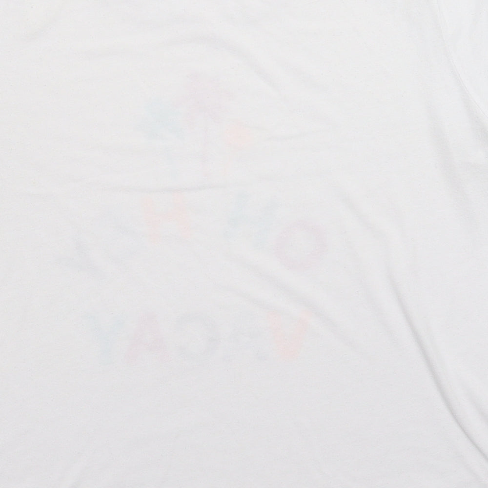 Womens UK Size 10 Matalan White Basic T-Shirt