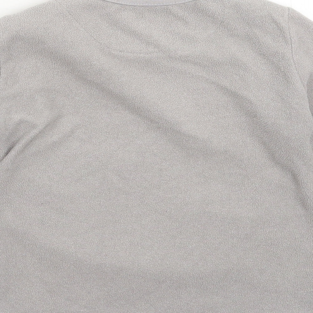 Rebel Girls Grey Solid Fleece Top Pyjama Top Size 3-4 Years