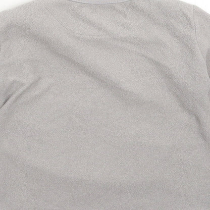 Rebel Girls Grey Solid Fleece Top Pyjama Top Size 3-4 Years