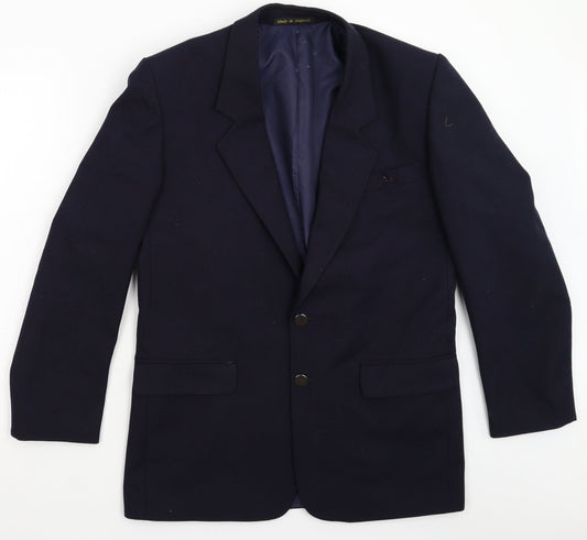 Mens UK Size 40 Preworn Regular Blue Suit Jacket