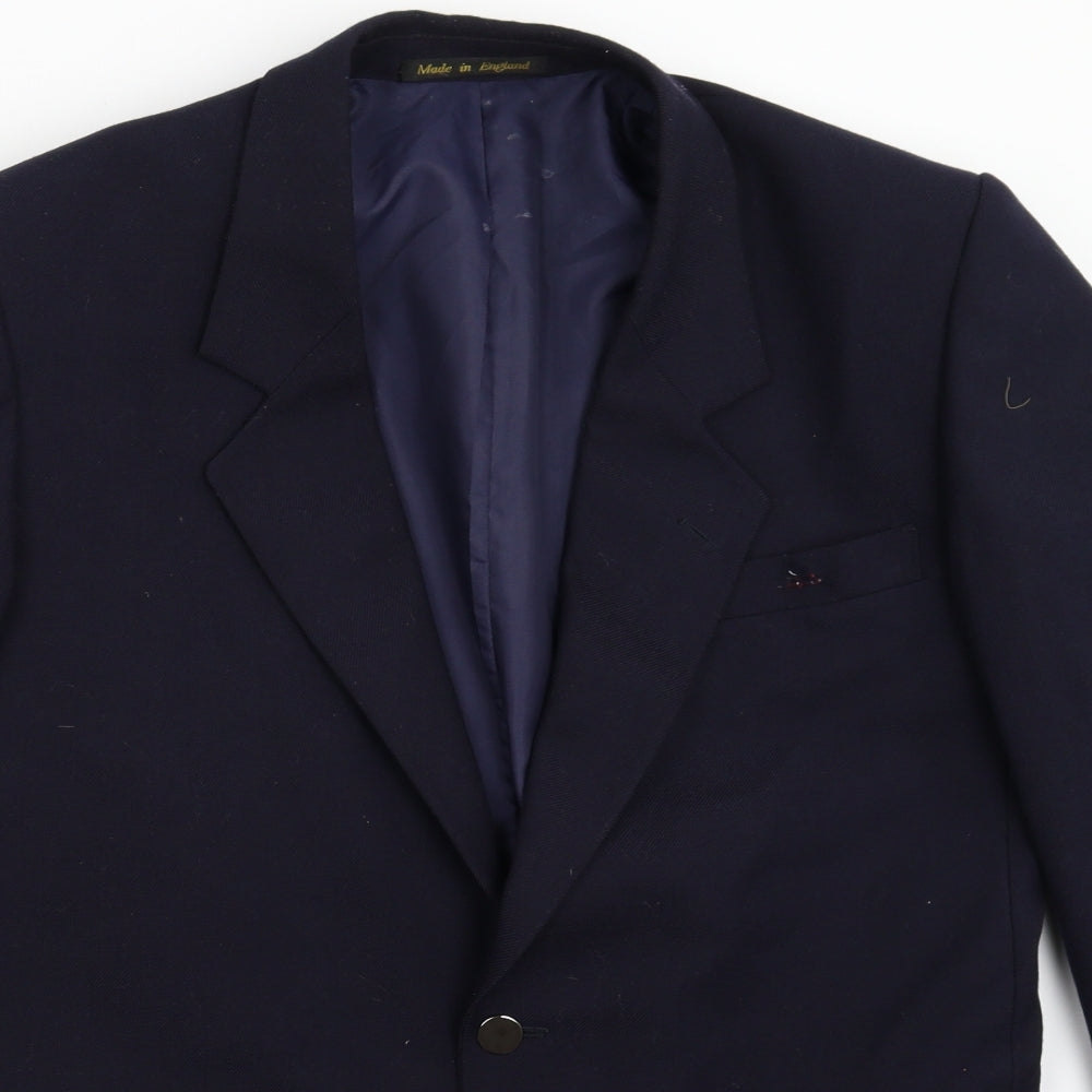 Mens UK Size 40 Preworn Regular Blue Suit Jacket