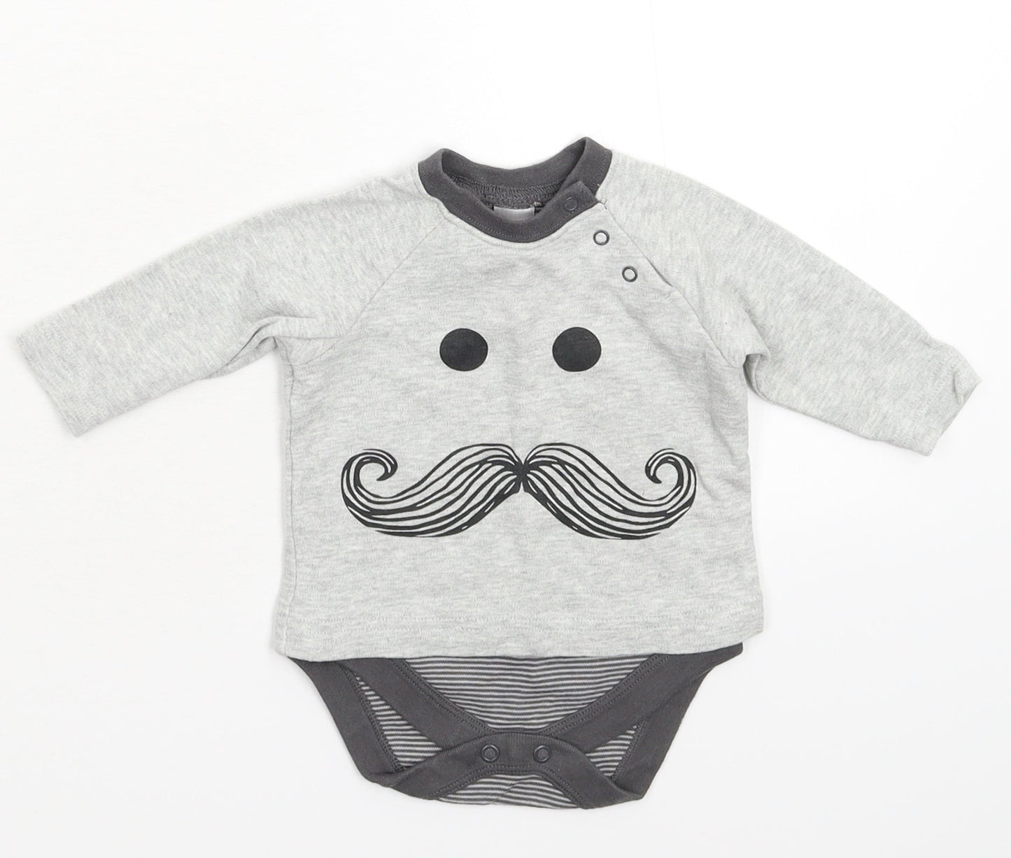 NEXT Baby Grey   Babygrow One-Piece Size 0-3 Months