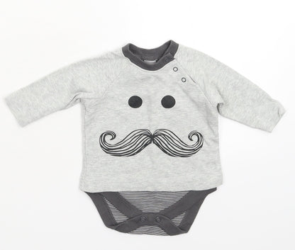 NEXT Baby Grey   Babygrow One-Piece Size 0-3 Months