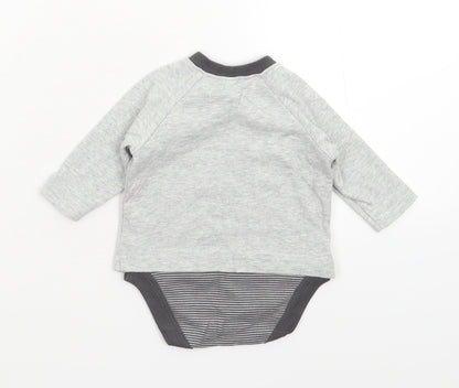 NEXT Baby Grey   Babygrow One-Piece Size 0-3 Months
