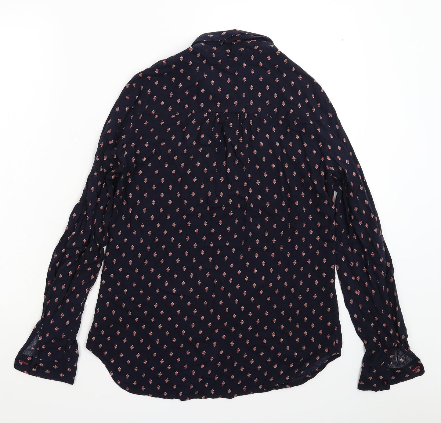 Womens UK Size 6 NEXT Blue Basic Button-Up