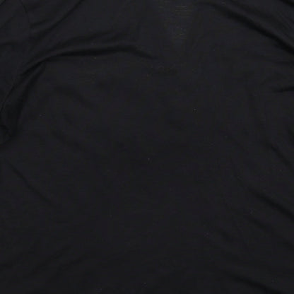 Womens UK Size M H&M Black Basic Blouse