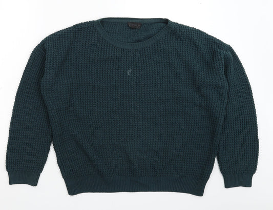 Topshop Womens Green  Knit Pullover Jumper Size 12