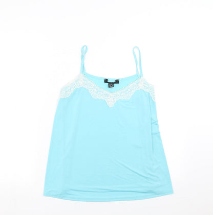 Womens UK Size 12 Preworn Blue Camisole T-Shirt