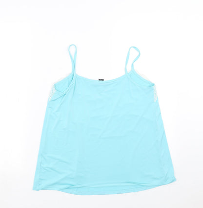 Womens UK Size 12 Preworn Blue Camisole T-Shirt