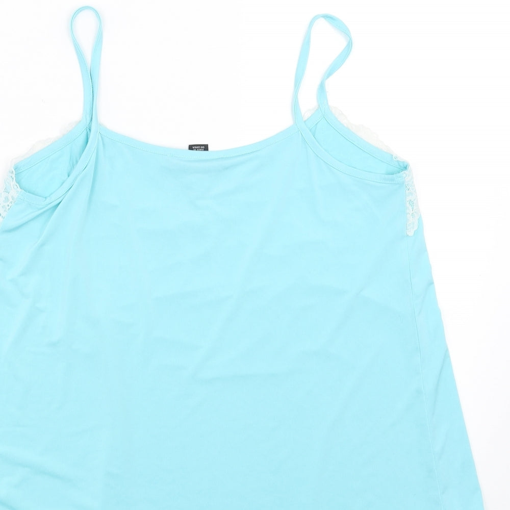 Womens UK Size 12 Preworn Blue Camisole T-Shirt