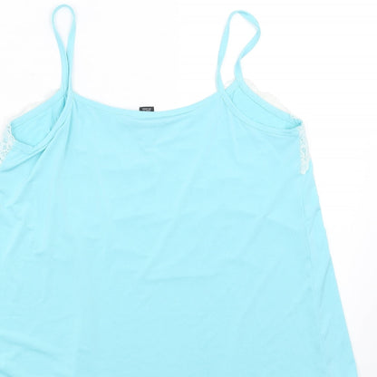 Womens UK Size 12 Preworn Blue Camisole T-Shirt
