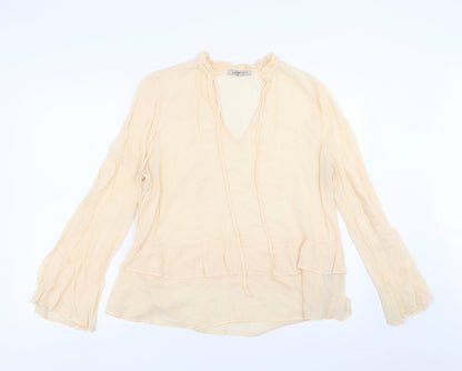 Marks and Spencer Womens Orange   Basic Blouse Size 12  - Peach colour