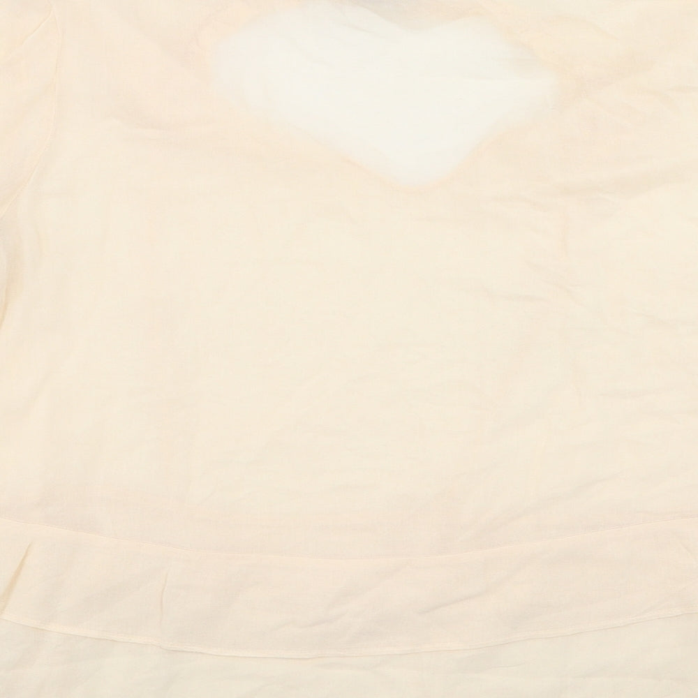Marks and Spencer Womens Orange   Basic Blouse Size 12  - Peach colour