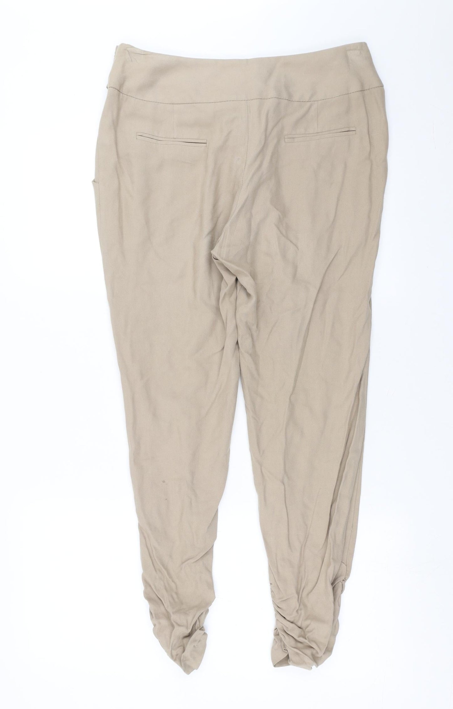 Womens UK Size 10 Dorothy Perkins Slim Fit  Beige Trousers