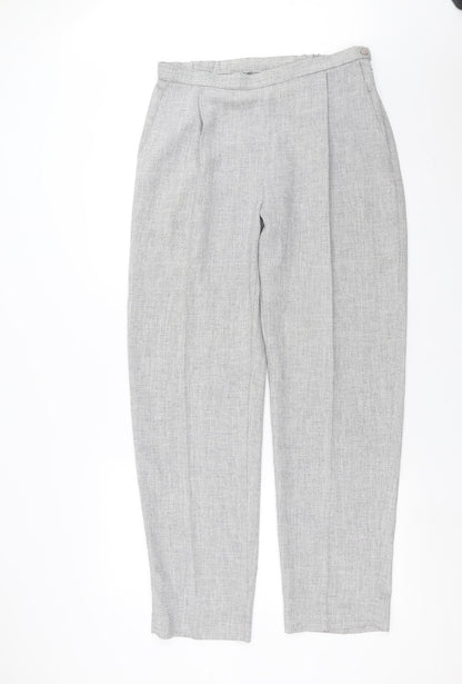 Womens UK Size 34 in Preworn Regular Fit  Grey Trousers