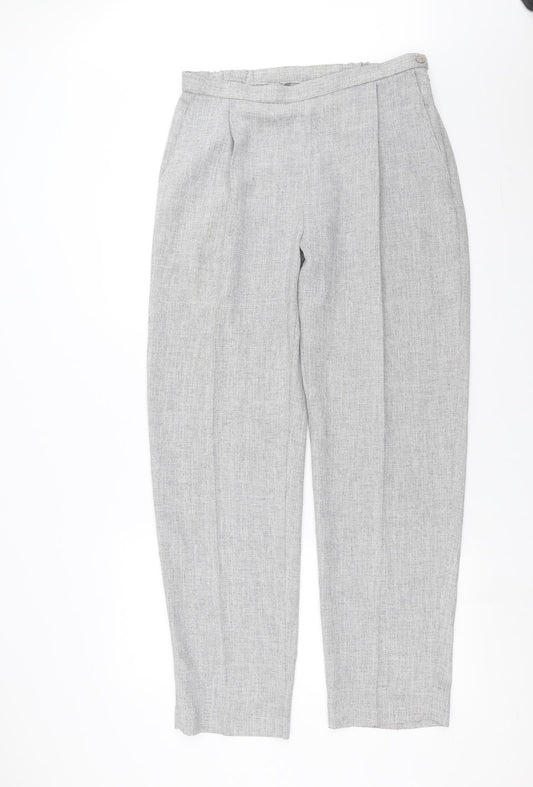 Womens UK Size 34 in Preworn Regular Fit  Grey Trousers