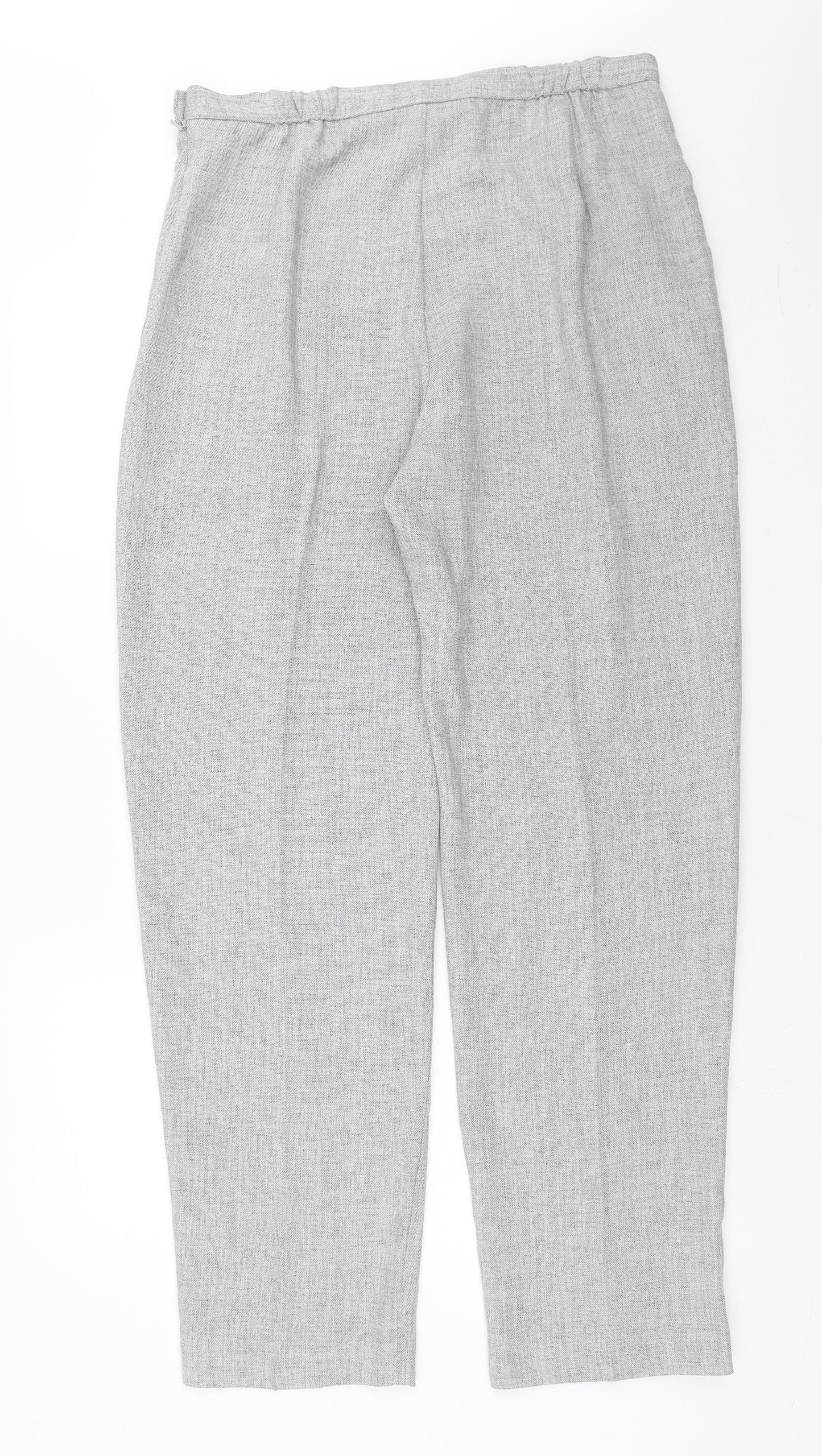 Womens UK Size 34 in Preworn Regular Fit  Grey Trousers