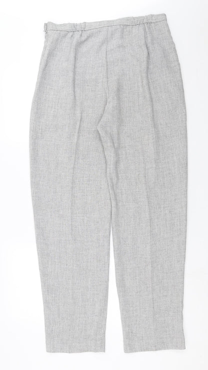 Womens UK Size 34 in Preworn Regular Fit  Grey Trousers