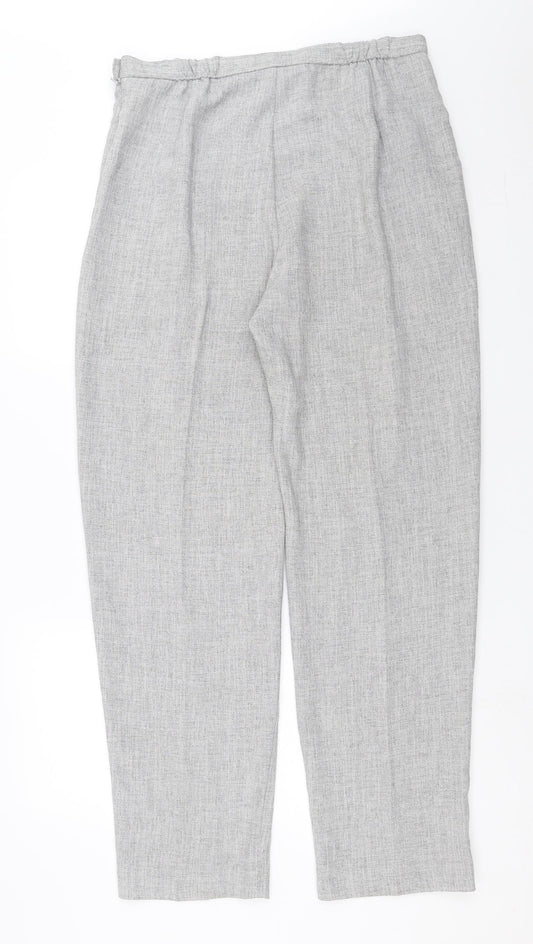 Womens UK Size 34 in Preworn Regular Fit  Grey Trousers