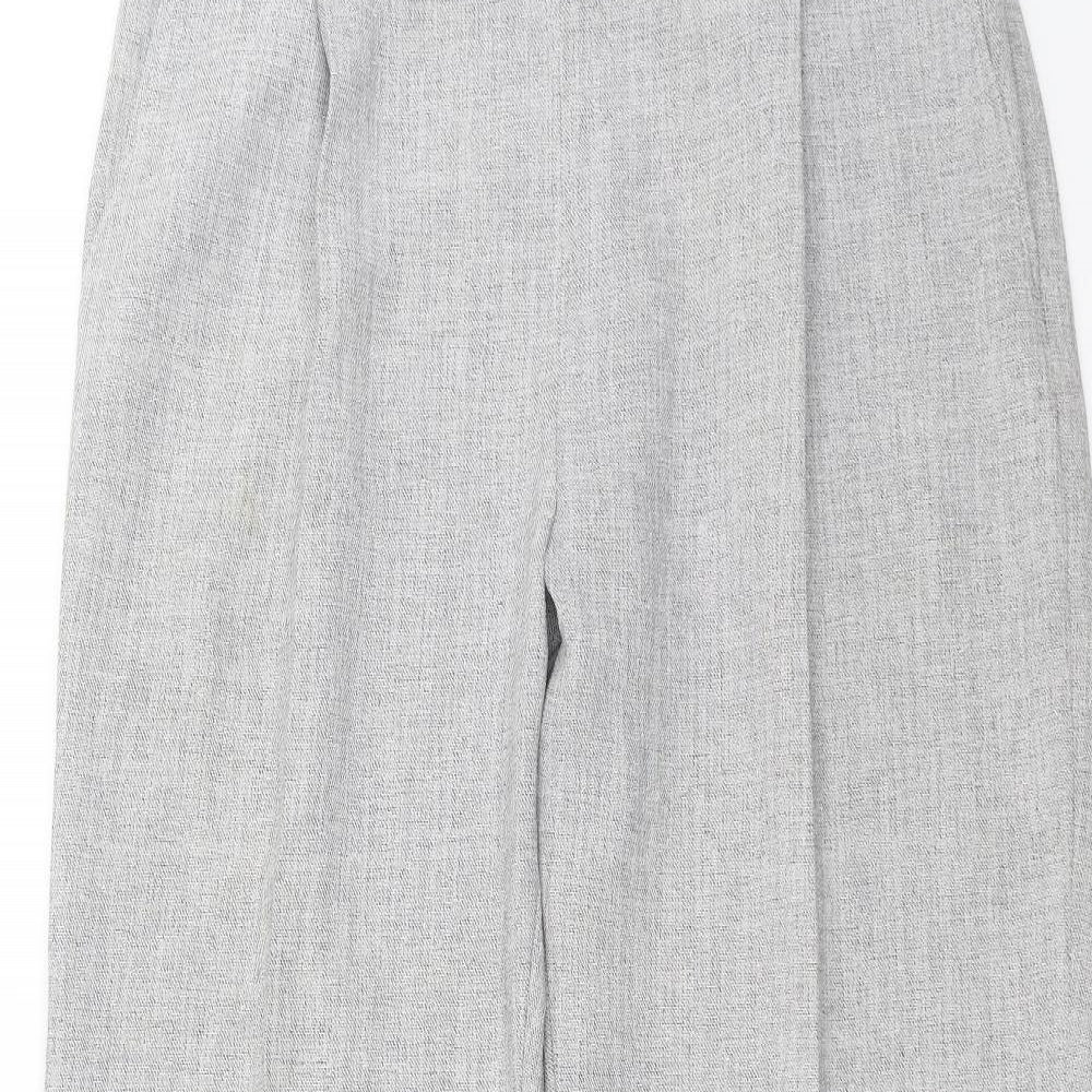 Womens UK Size 34 in Preworn Regular Fit  Grey Trousers